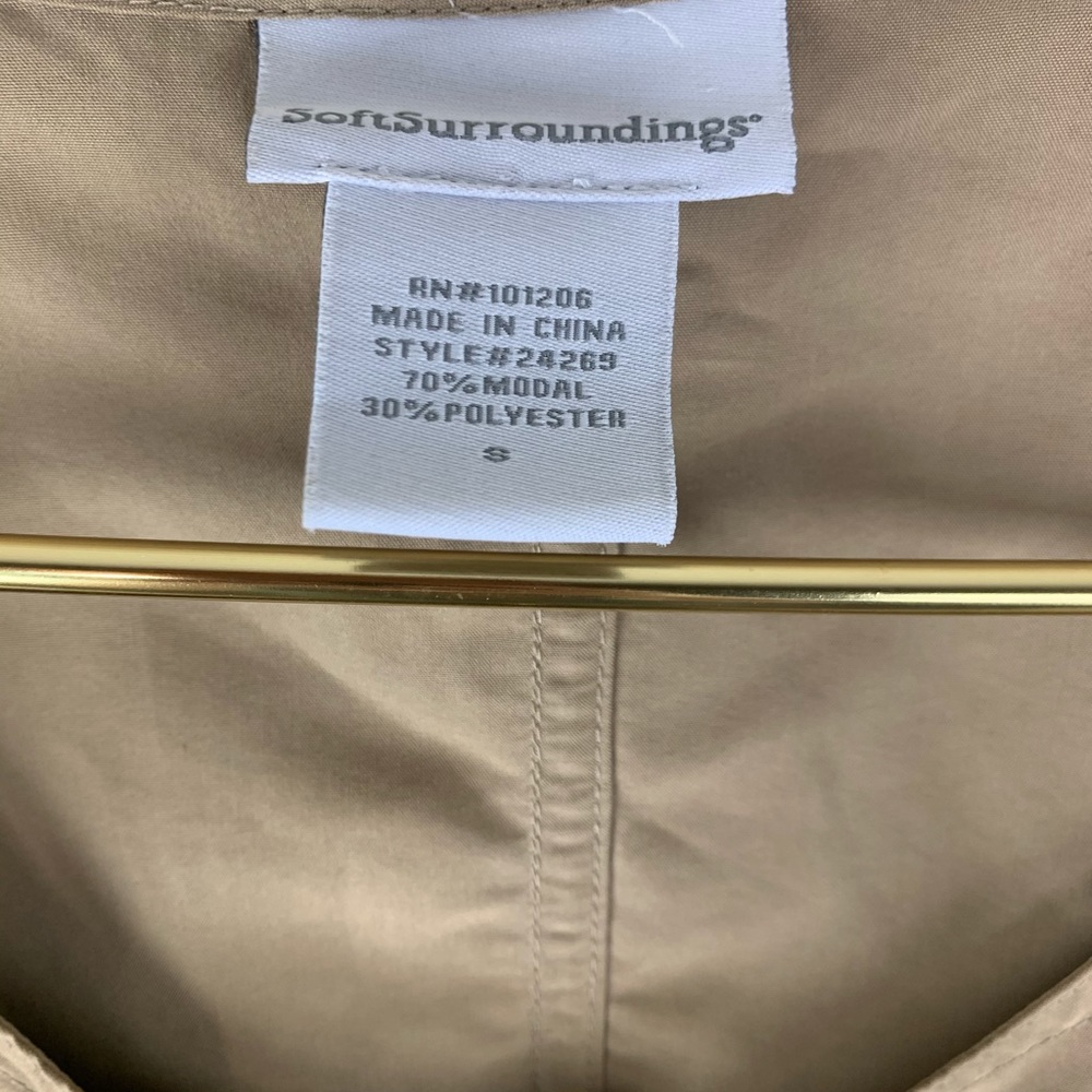 Soft Surroundings tie waist utility dress, Small - Picture 4 of 7
